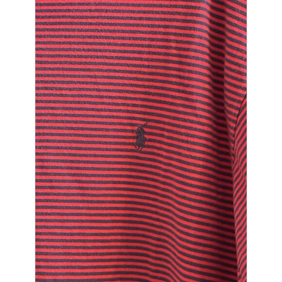 Polo Ralph Lauren Red Navy Striped T-Shirt Men’s Size XL  Pony Logo - Picture 1 of 6